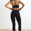 Legginsy FlexiRib z wysokim stanem w kolorze czarnym Legginsy FlexiRib z wysokim stanem w kolorze czarnym
