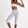 Legginsy Soft Active Capri w kolorze szarym melanżowym Legginsy Soft Active Capri w kolorze szarym melanżowym