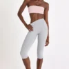 Legginsy Soft Active Capri w kolorze szarym melanżowym Legginsy Soft Active Capri w kolorze szarym melanżowym