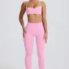 Legginsy Soft Active o średnim stanie w kolorze jasnoróżowym Legginsy Soft Active o średnim stanie w kolorze jasnoróżowym