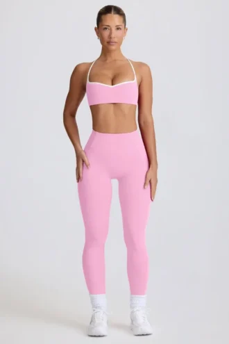 Legginsy Soft Active o średnim stanie w kolorze jasnoróżowym Legginsy Soft Active o średnim stanie w kolorze jasnoróżowym