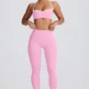 Legginsy Soft Active o średnim stanie w kolorze jasnoróżowym Legginsy Soft Active o średnim stanie w kolorze jasnoróżowym