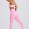 Legginsy Soft Active o średnim stanie w kolorze jasnoróżowym Legginsy Soft Active o średnim stanie w kolorze jasnoróżowym
