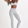 Legginsy Soft Active w kolorze szarym melanżowym Legginsy Soft Active w kolorze szarym melanżowym