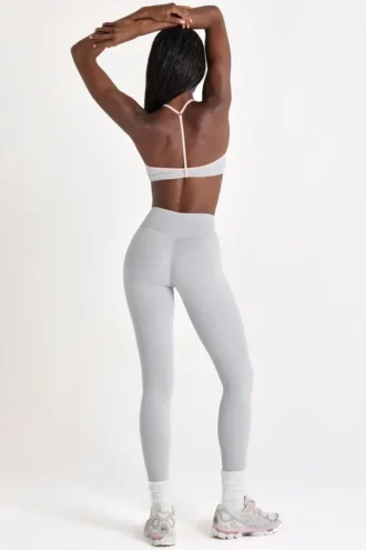 Legginsy Soft Active w kolorze szarym melanżowym