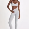 Legginsy Soft Active w kolorze szarym melanżowym Legginsy Soft Active w kolorze szarym melanżowym