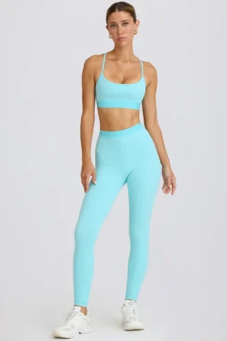 Legginsy Soft Active w kolorze turkusowym
