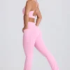 Legginsy Soft Active z kieszeniami i rozszerzanymi nogawkami w kolorze jasnoróżowym Legginsy Soft Active z kieszeniami i rozszerzanymi nogawkami w kolorze jasnoróżowym
