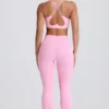 Legginsy Soft Active z kieszeniami i rozszerzanymi nogawkami w kolorze jasnoróżowym Legginsy Soft Active z kieszeniami i rozszerzanymi nogawkami w kolorze jasnoróżowym