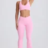 Legginsy Soft Active z kieszeniami i rozszerzanymi nogawkami w kolorze jasnoróżowym Legginsy Soft Active z kieszeniami i rozszerzanymi nogawkami w kolorze jasnoróżowym