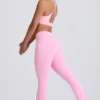 Legginsy Soft Active z kieszeniami i rozszerzanymi nogawkami w kolorze jasnoróżowym Legginsy Soft Active z kieszeniami i rozszerzanymi nogawkami w kolorze jasnoróżowym