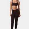 Legginsy Soft Active z marszczeniami w kolorze espresso Legginsy Soft Active z marszczeniami w kolorze espresso