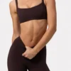 Legginsy Soft Active z marszczeniami w kolorze espresso Legginsy Soft Active z marszczeniami w kolorze espresso