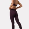 Legginsy Soft Active z marszczeniami w kolorze śliwkowym Legginsy Soft Active z marszczeniami w kolorze śliwkowym