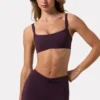 Legginsy Soft Active z marszczeniami w kolorze śliwkowym Legginsy Soft Active z marszczeniami w kolorze śliwkowym