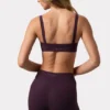 Legginsy Soft Active z marszczeniami w kolorze śliwkowym Legginsy Soft Active z marszczeniami w kolorze śliwkowym