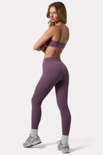 Legginsy Soft Active z marszczeniem w kolorze Dusk