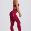 Legginsy Soft Active z średnim stanem w kolorze bordowym Legginsy Soft Active z średnim stanem w kolorze bordowym