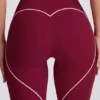 Legginsy Soft Active z średnim stanem w kolorze bordowym Legginsy Soft Active z średnim stanem w kolorze bordowym