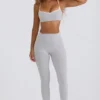 Legginsy Soft Active z średnim stanem w kolorze szarym Legginsy Soft Active z średnim stanem w kolorze szarym