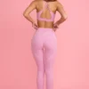 Legginsy Soft Active z średnim stanem w kolorze zgaszonego różu Legginsy Soft Active z średnim stanem w kolorze zgaszonego różu