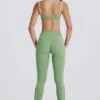 Legginsy Soft Active z skręconym przodem w kolorze zielonym Legginsy Soft Active z skręconym przodem w kolorze zielonym