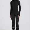 Legginsy termiczne w czarnym wzorze lamparta Legginsy termiczne w czarnym wzorze lamparta