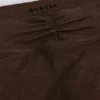 Legginsy z marszczonymi wstawkami z szczotkowanego dżerseju, średni stan, w kolorze orzechowym Legginsy z marszczonymi wstawkami z szczotkowanego dżerseju, średni stan, w kolorze orzechowym