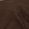 Legginsy z marszczonymi wstawkami z szczotkowanego dżerseju, średni stan, w kolorze orzechowym Legginsy z marszczonymi wstawkami z szczotkowanego dżerseju, średni stan, w kolorze orzechowym