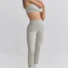 Legginsy z wysokim stanem FlexiRib w kolorze szarym Legginsy z wysokim stanem FlexiRib w kolorze szarym