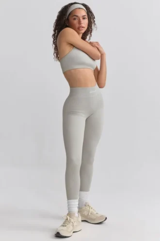 Legginsy z wysokim stanem FlexiRib w kolorze szarym