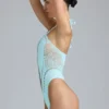 Letni body z wiązaniem na szyi w kolorze lodowoniebieskim Letni body z wiązaniem na szyi w kolorze lodowoniebieskim