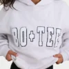 Miękka bawełniana bluza z kapturem w rozmiarze oversize w kolorze szarym melanżowym Miękka bawełniana bluza z kapturem w rozmiarze oversize w kolorze szarym melanżowym