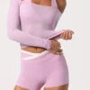 Miękki top z odkrytymi ramionami z dżerseju w kolorze Sweet Pink Miękki top z odkrytymi ramionami z dżerseju w kolorze Sweet Pink