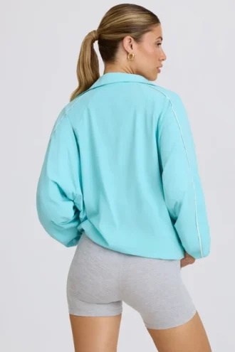 Oversizowa bluza dresowa w kolorze aqua Oversizowa bluza dresowa w kolorze aqua