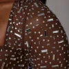 Przezroczysty top z długim rękawem Guilia z ozdobami w kolorze Deep Cocoa Przezroczysty top z długim rękawem Guilia z ozdobami w kolorze Deep Cocoa
