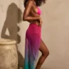 Sarong midi Gelato z marszczeniami w kolorze zielonym Sarong midi Gelato z marszczeniami w kolorze zielonym
