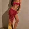 Sarong midi z marszczeniami Gelato w kolorze żółtym multi Sarong midi z marszczeniami Gelato w kolorze żółtym multi