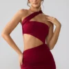 Shyla Slinky Jersey Ruched Cut Out Sukienka Mini w kolorze rubinowym Shyla Slinky Jersey Ruched Cut Out Sukienka Mini w kolorze rubinowym