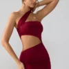 Shyla Slinky Jersey Ruched Cut Out Sukienka Mini w kolorze rubinowym Shyla Slinky Jersey Ruched Cut Out Sukienka Mini w kolorze rubinowym