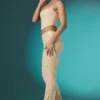 Spodnie Fallon Petite z ozdobną koronką i niskim stanem w kolorze kości słoniowej Spodnie Fallon Petite z ozdobną koronką i niskim stanem w kolorze kości słoniowej