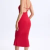 Sukienka Lois Modal Plunge Open-Back Midaxi w kolorze wiśniowym Sukienka Lois Modal Plunge Open-Back Midaxi w kolorze wiśniowym