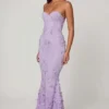 Sukienka maxi Amal z wiązaniem w kolorze liliowym Sukienka maxi Amal z wiązaniem w kolorze liliowym