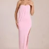 Sukienka maxi Caliane z drapowanym stanikiem bandeau w kolorze Blossom Pink Sukienka maxi Caliane z drapowanym stanikiem bandeau w kolorze Blossom Pink