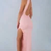 Sukienka maxi Cataleya z modalu z wiązaniem na szyi w kolorze pudrowego różu Sukienka maxi Cataleya z modalu z wiązaniem na szyi w kolorze pudrowego różu