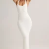 Sukienka maxi Imelda z modalu z tyłem typu racerback w kolorze białym Sukienka maxi Imelda z modalu z tyłem typu racerback w kolorze białym