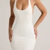 Sukienka maxi Imelda z modalu z tyłem typu racerback w kolorze białym Sukienka maxi Imelda z modalu z tyłem typu racerback w kolorze białym