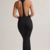 Sukienka maxi Imelda z modalu z tyłem typu racerback w kolorze czarnym Sukienka maxi Imelda z modalu z tyłem typu racerback w kolorze czarnym