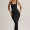 Sukienka maxi Imelda z modalu z tyłem typu racerback w kolorze czarnym Sukienka maxi Imelda z modalu z tyłem typu racerback w kolorze czarnym