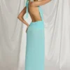 Sukienka maxi Kaeli z odkrytymi ramionami w kolorze aqua blue Sukienka maxi Kaeli z odkrytymi ramionami w kolorze aqua blue